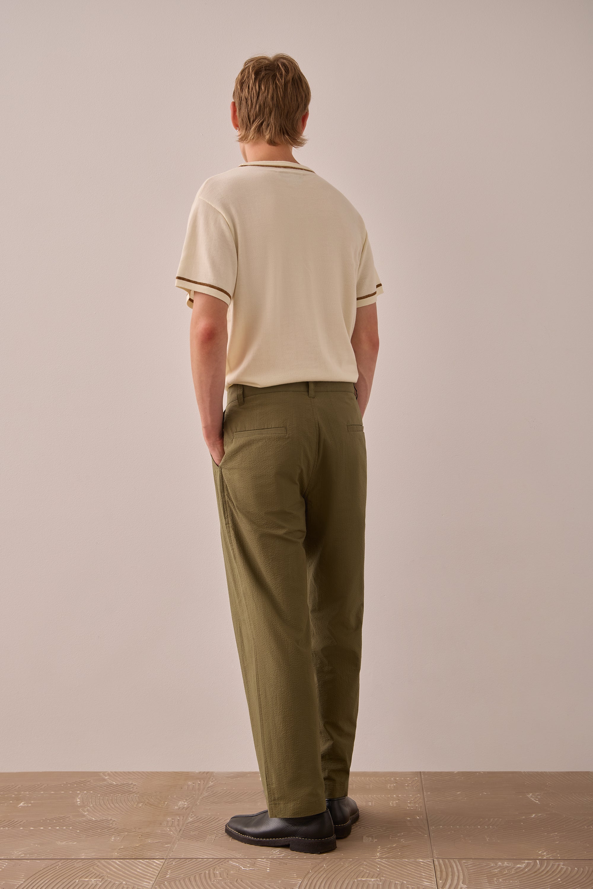 Safari Cotton Seersucker Trouser