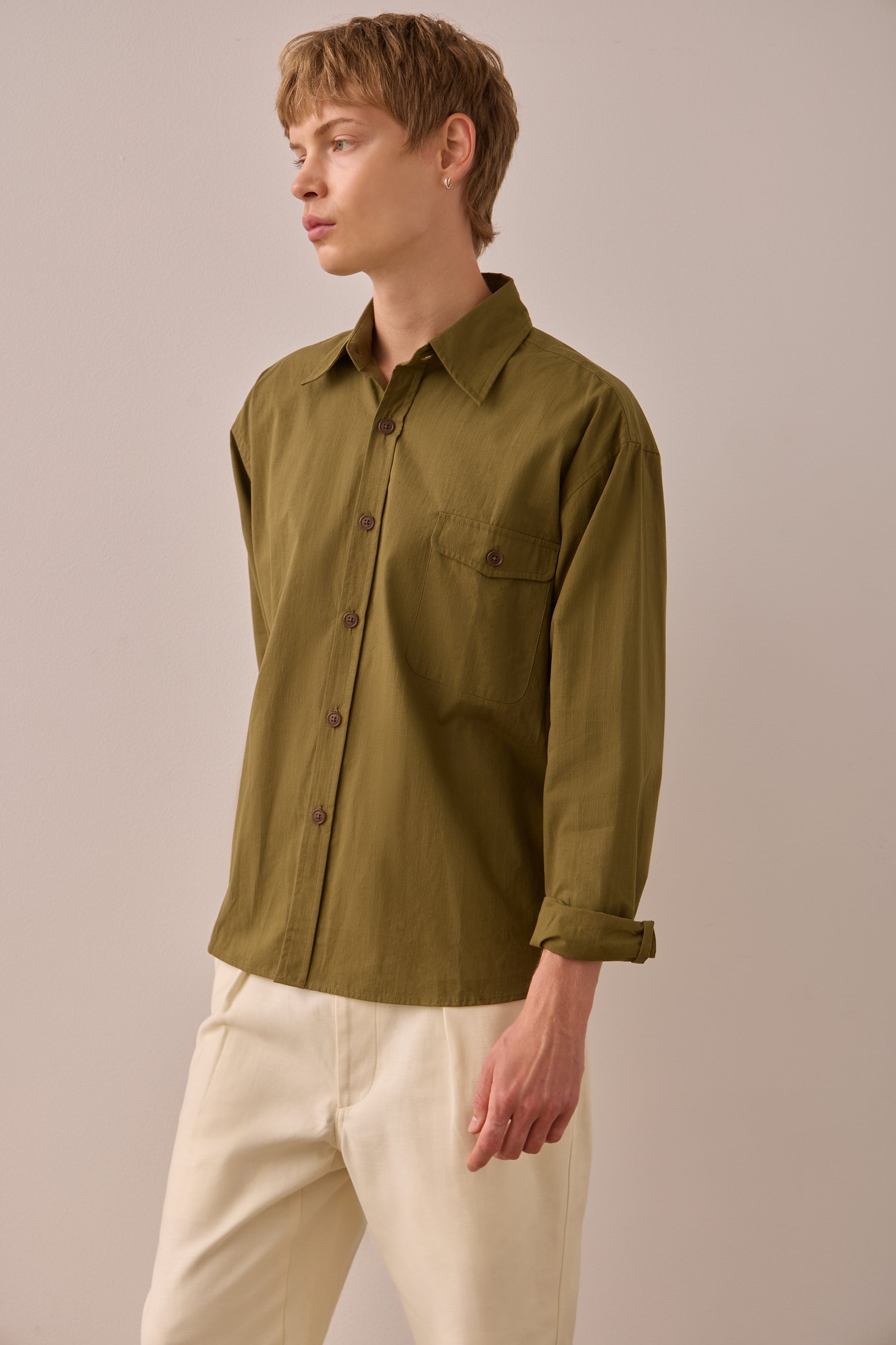 Safari Ripstop Long Sleeve Cotton Shirt